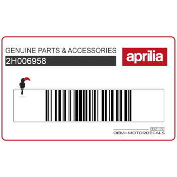 Naklejka górna osłony chłodnicy