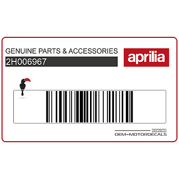 Naklejka dolna osłony silnika