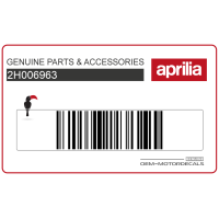 APRILIA Naklejka panelu pod siedzeniem 2H006963