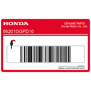 Front side cover wing emblem, right side