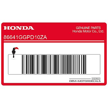 Front cover top decal