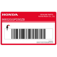 HONDA Stripe Left Upper Body Decal 86832-GGP-D50ZB