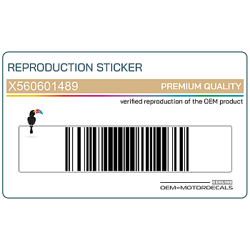 Side cowling decal, right side