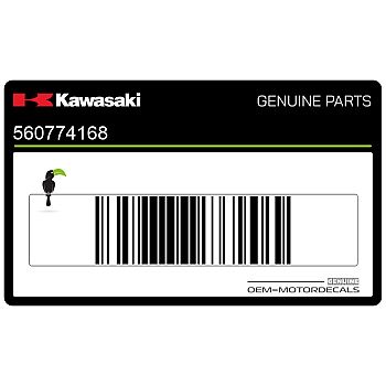 Brandstoftank sticker, rechterzijde