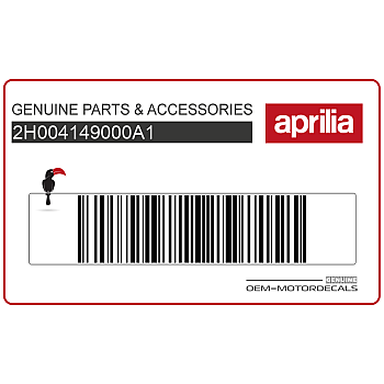 Naklejka Aprilia tylny panel
