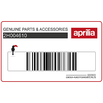 Naklejka Aprilia górna osłona, prawa strona