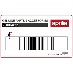 Naklejka Aprilia górna osłona, lewa strona