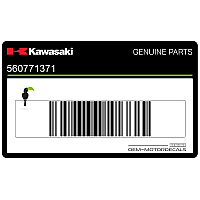 KAWASAKI Onderste zijkuip sticker, linkerzijde 56077-1371