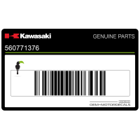 KAWASAKI Voorste onderste kuip sticker, rechterzijde 56077-1376