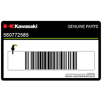 KAWASAKI Autocollant capot arrière, côté droit 56077-2585