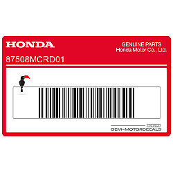Chain adjuster caution label