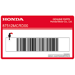 Accessory caution label - left