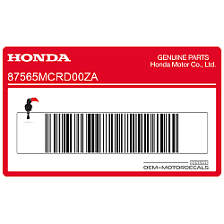 Color code identification label - Type 1