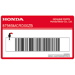 Color code identification label - Type 2