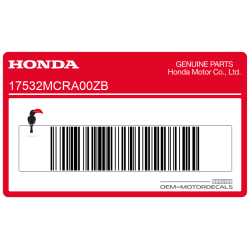 Fuel tank decal, right side