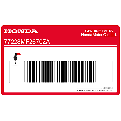 Rear body decal, right side