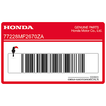 Rear body decal, right side