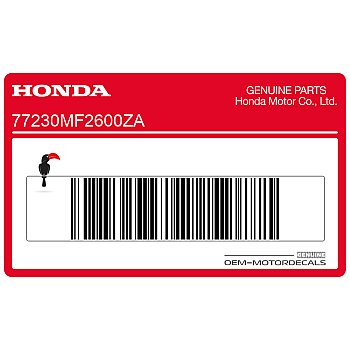 Lower fairing stripe decal, left side