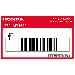 Fuel tank emblem, right side