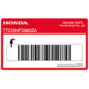 Front fender decal, left side