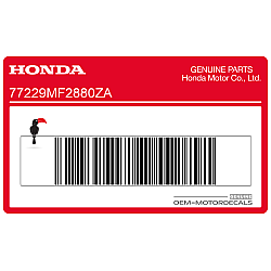 Zijkuipstreepsticker, rechterzijde