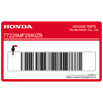 Side fairing stripe decal, right side