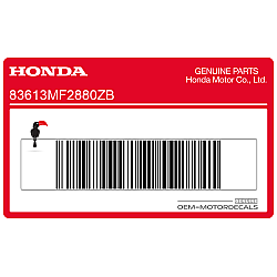 Side fairing lower stripe decal