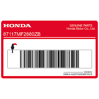 Front cowling stripe decal