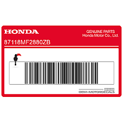 Front cowling stripe decal, right side