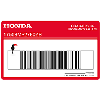 HONDA Brandstoftank sticker 17508-MF2-780ZB