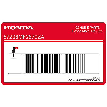 Autocollant bande carénage inférieur, côté gauche