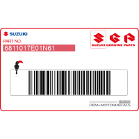 SUZUKI De pegatinas de tanque, juego 68110-17E01-N61