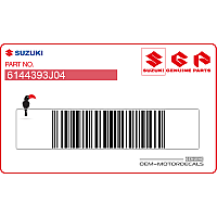SUZUKI Heckverkleidung Aufkleber, Rechte Seite 61443-93J04