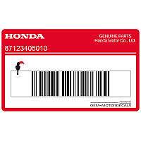HONDA Kontpaneel sticker 87123-405-010