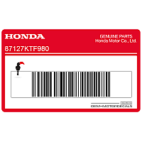 HONDA Hintere Karosserie Honda Emblem 87127-KTF-980