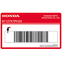 HONDA Emblema Honda carrozzeria posteriore 87127-KTF-H20