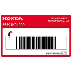 Leg shield Honda emblem