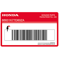 HONDA Frontschild SH Emblem 86831-K77-D60ZA