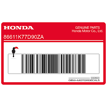 ABS-sticker achterspatbord