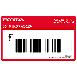 Front fender Honda emblem