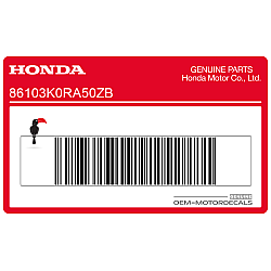 Onderste kuip Honda sticker, rechterkant