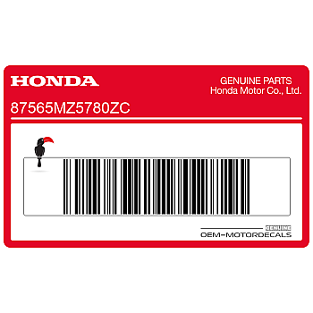 Etiqueta informativa de código de color tipo 8