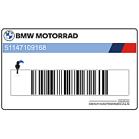 BMW Upper side fairing decal, right side 51147109168