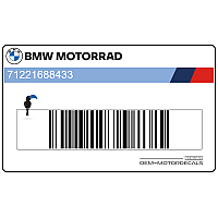 BMW Noise regulation warning label 71221688433