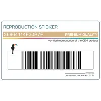 REPRODUCTION Emblemat na przednią owiewkę (czasza) X6864114F30B7E