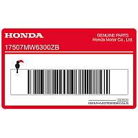 HONDA Kraftstofftank Honda Wing Logo, rechts 17507-MW6-300ZB