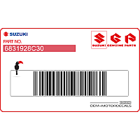 SUZUKI Etiqueta de advertencia guardabarros trasero (Francés) 68319-28C30
