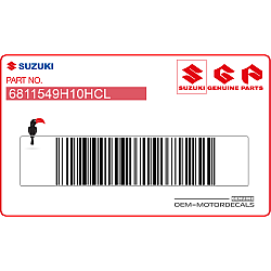 RM-Z250 fuel tank cover graphic, right side