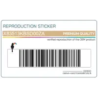 HONDA Autocollant carénage arrière queue, côté droit X83513KBSD00ZA