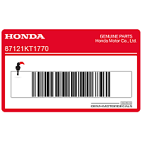 HONDA Sticker/Decal/Emblem 87121KT1770